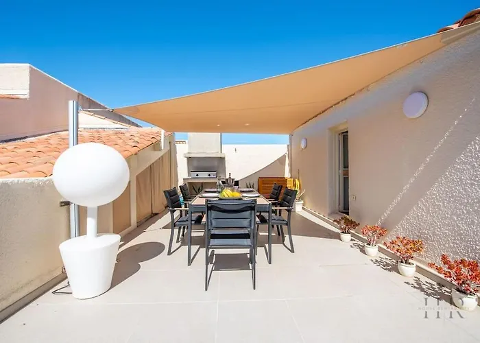 Апартаменты Magnifique Duplex Avec Terrasse Et Piscine